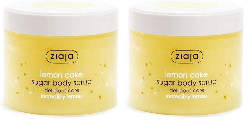 Ziaja Lemon Cake Exfoliante Corporal De Azúcar - 300 Ml (Packung mit 2) 300 ml (2er Pack), 300 ml (2