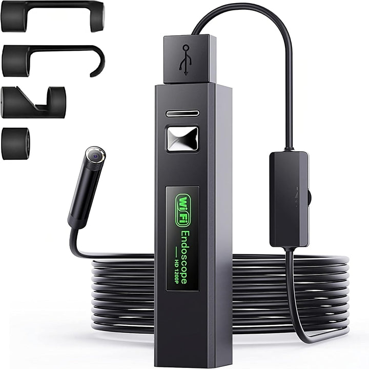 Retoo WiFi Endoskopkamera Handy Endoskop Inspektionskamera Rohrkamera 720P HD mit LED-Licht für Andr