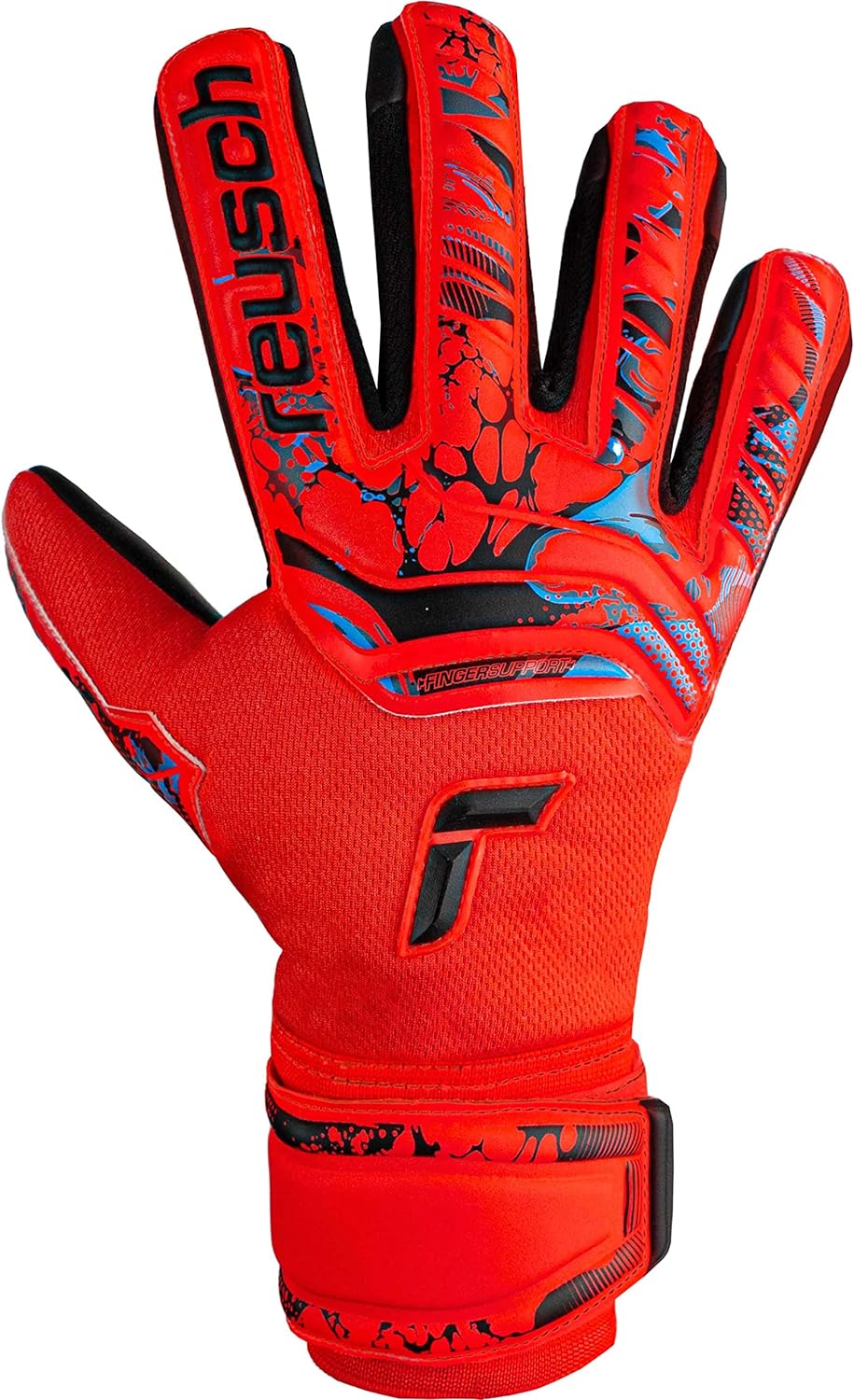 Reusch Unisex Jugend Torwarthandschuhe Attrakt Evolution Finger Support Junior mit Gutem Grip und In