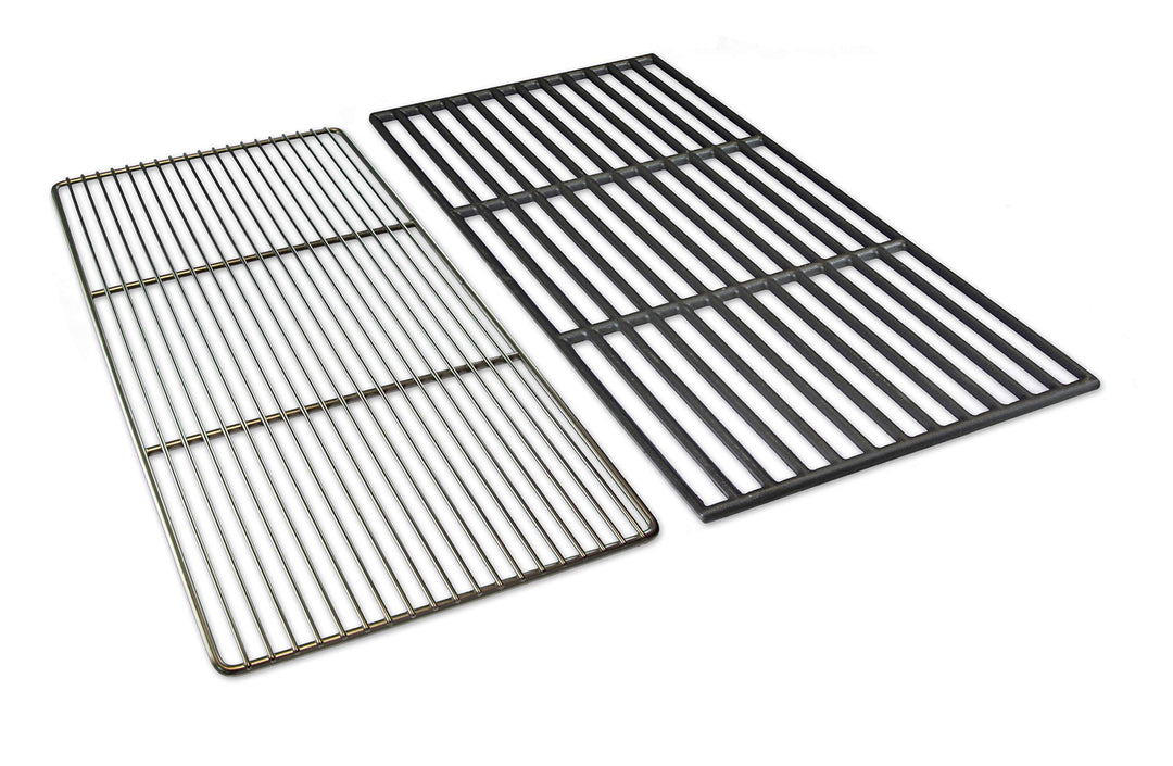 Grillrostprofi 44,4 x 26cm Grillrost Gusseisen/Edelstahl für Weber Spirit I & II E210, E220, S210, S