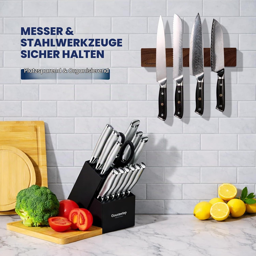 Magnetleiste Messer 30,5cm, Messer Magnetleiste mit Strong Magnet, Messerhalter magnetisch aus Dark