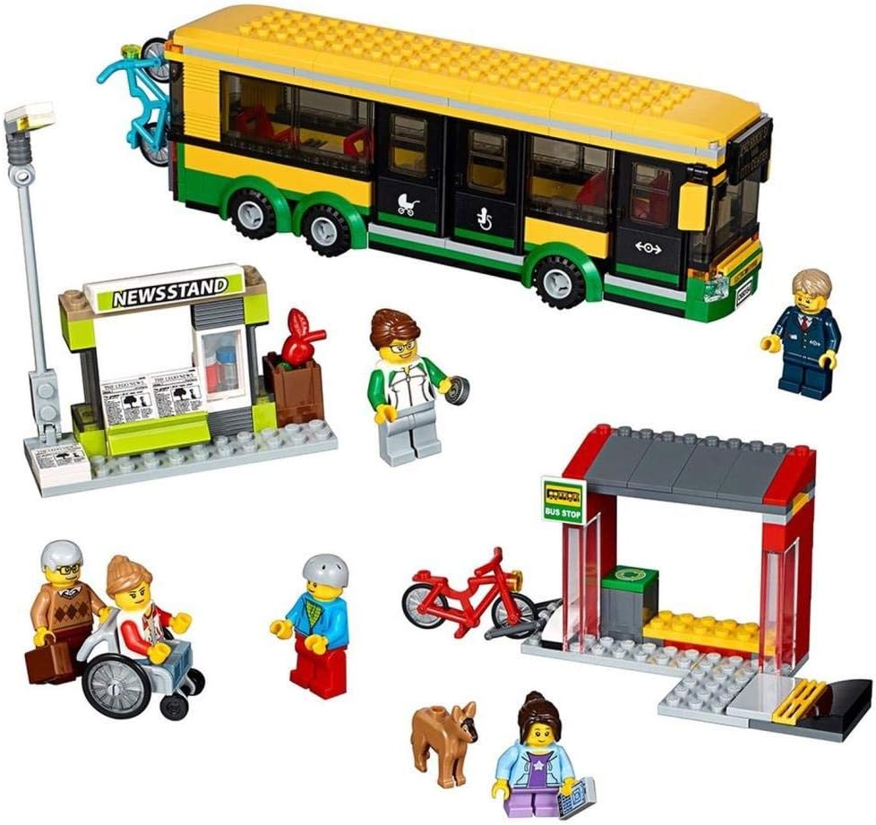 LEGO City 60154 - "Busbahnhof Konstruktionsspiel, bunt Single, Single