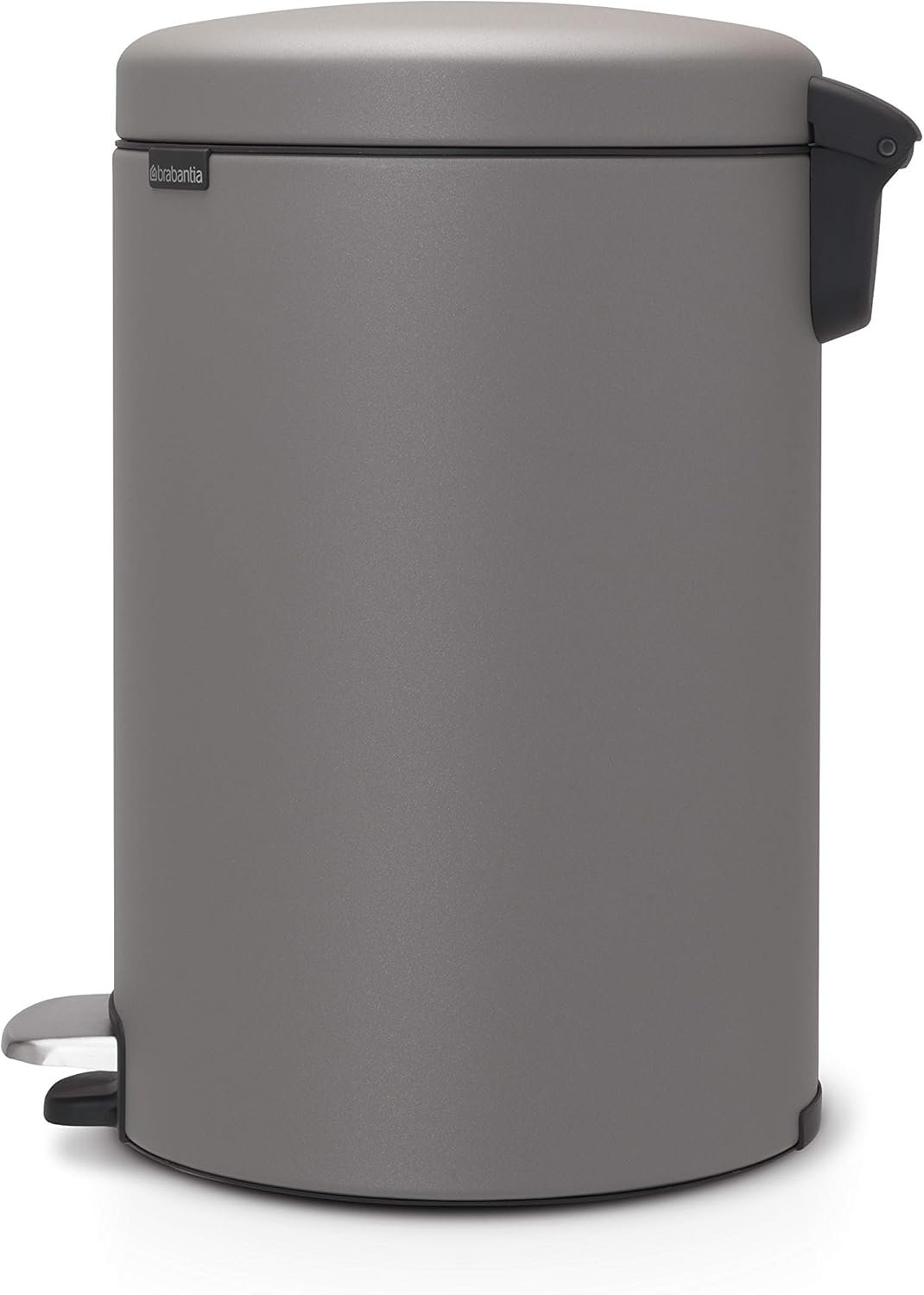 Brabantia Treteimer newIcon, 20 L 20 Liter Mineral Concrete Grey, 20 Liter Mineral Concrete Grey