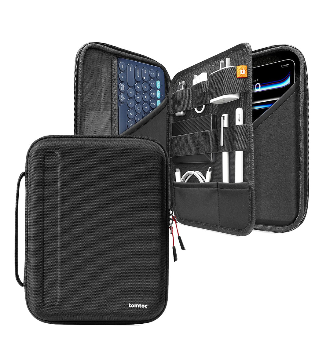 tomtoc Portfolio Tablet Tasche für 11 Zoll iPad Pro M2&amp;M1 4/3/2/1 2022-2018, 10,9" iPad 10 2022, 10,