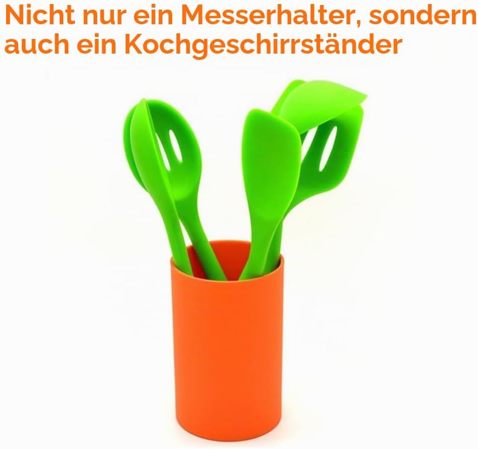 KeepingcooX Kleiner Messerblock Universal Messerhalter ohne Messer, praktische Aufbewahrung für vers