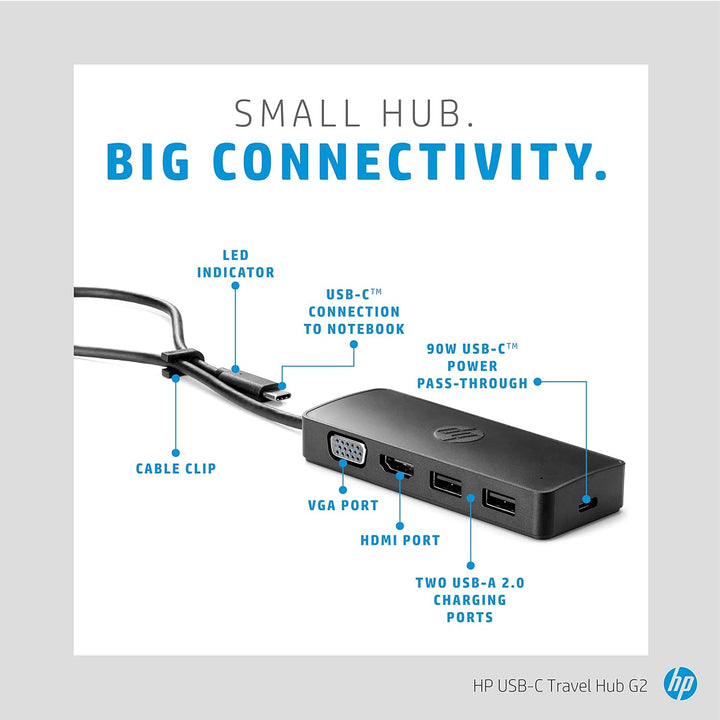 HP 7PJ38AA USB-C Reisehub G2