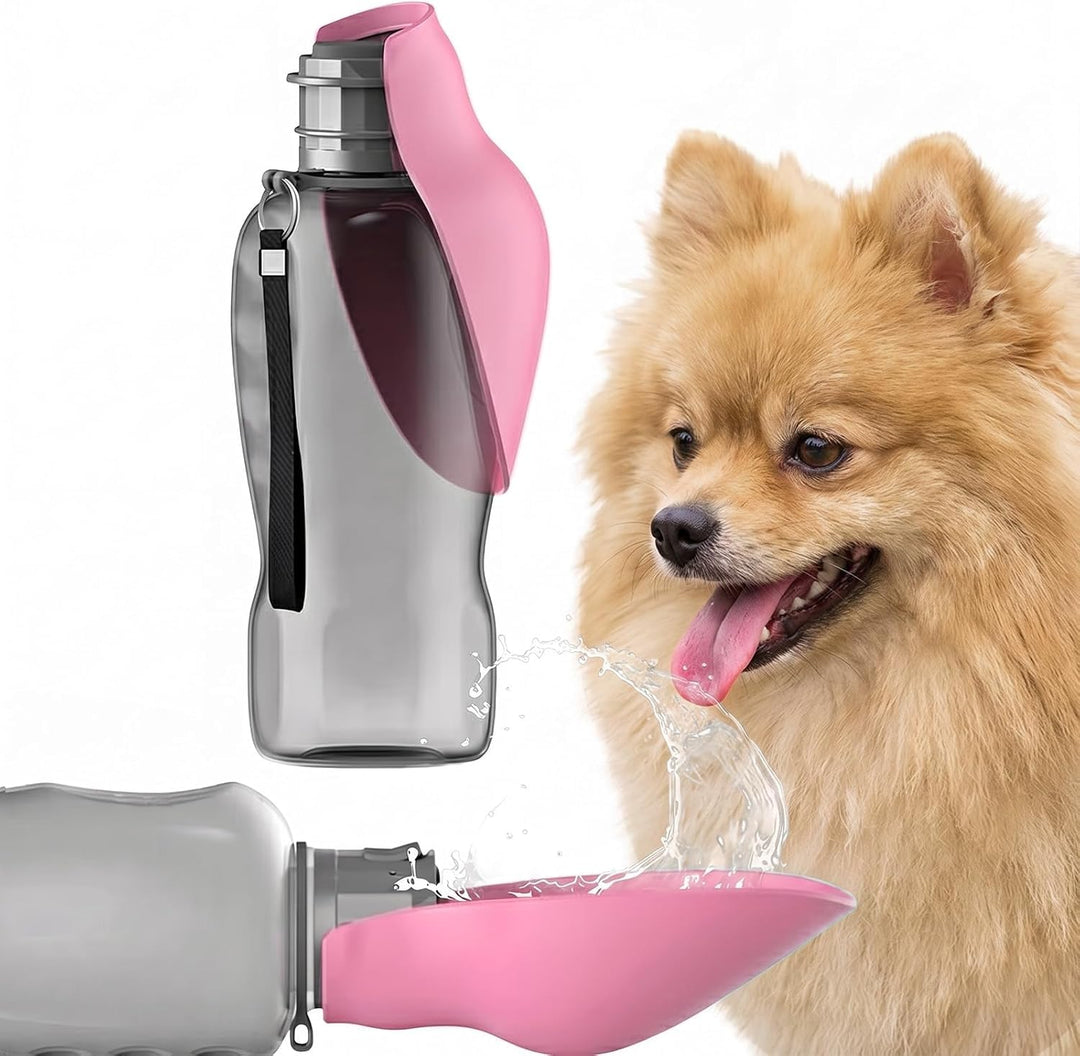 800ML Trinkflasche Hunde für Unterwegs, BPA Frei Wasserflasche Hunde Trinkflasche to Go für Spazierg