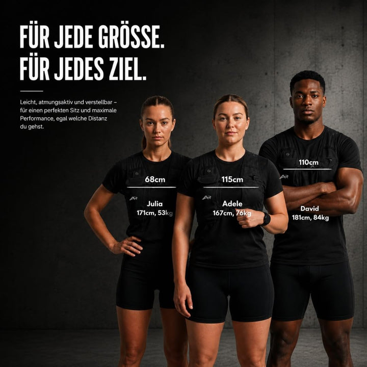Lite | Laufweste Damen & Herren mit Trinkflasche & Handyhalterung | ultraleichte Trinkweste Laufen |