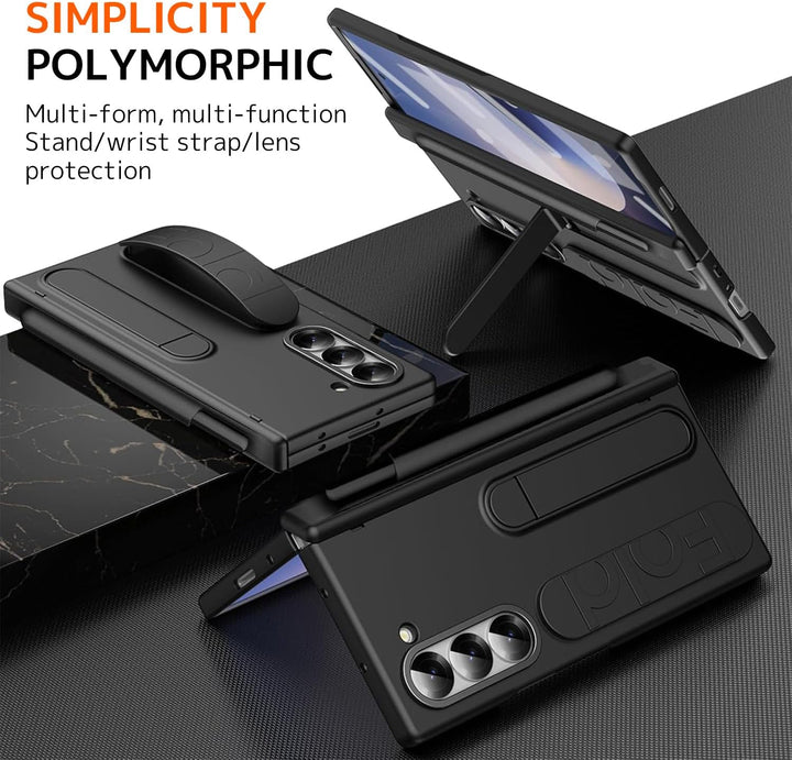 NINKI für Samsung Galaxy Z Fold 5 Hülle mit Armband Samsung Fold 5 hülle mit Displayschutz Galaxy z