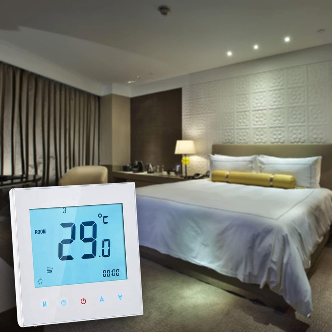 Decdeal Smart Thermostate Raumthermostat,Wasser Heizung Warmwasser Thermostate,Programmierbar 5A Han