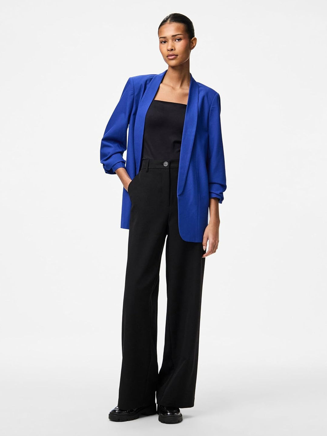 PIECES Female Blazer PCBOSELLA XS Mazarine Blue, XS Mazarine Blue