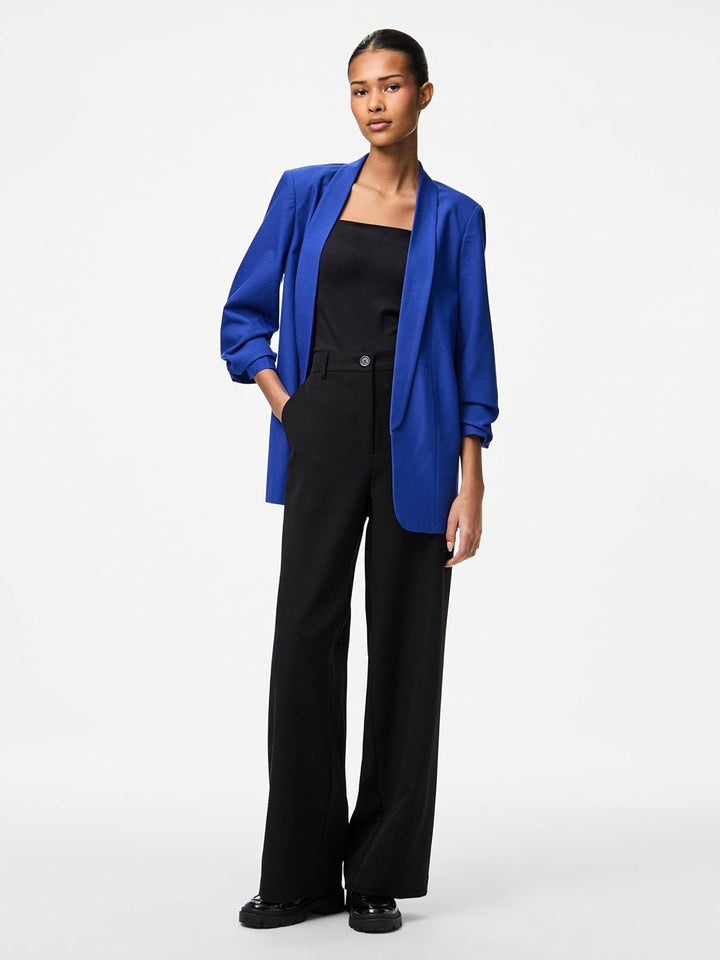 PIECES Female Blazer PCBOSELLA XS Mazarine Blue, XS Mazarine Blue