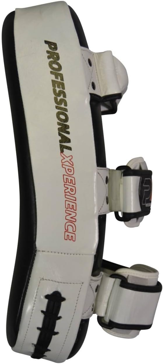 PX Thai Pad (Paar) - Arm Makiwara - Echtleder schwarz-weiss - Schlagpolster, Pratze - Kickboxen, Tha