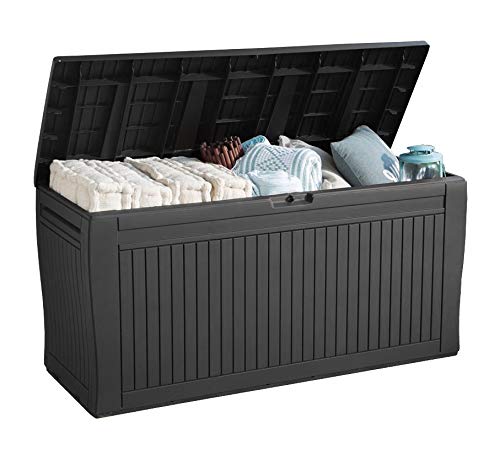 Koll Living Gartenbox mit 270 Liter Fassungsvermögen - wetterfester Stauraum, der Inhalt bleibt troc