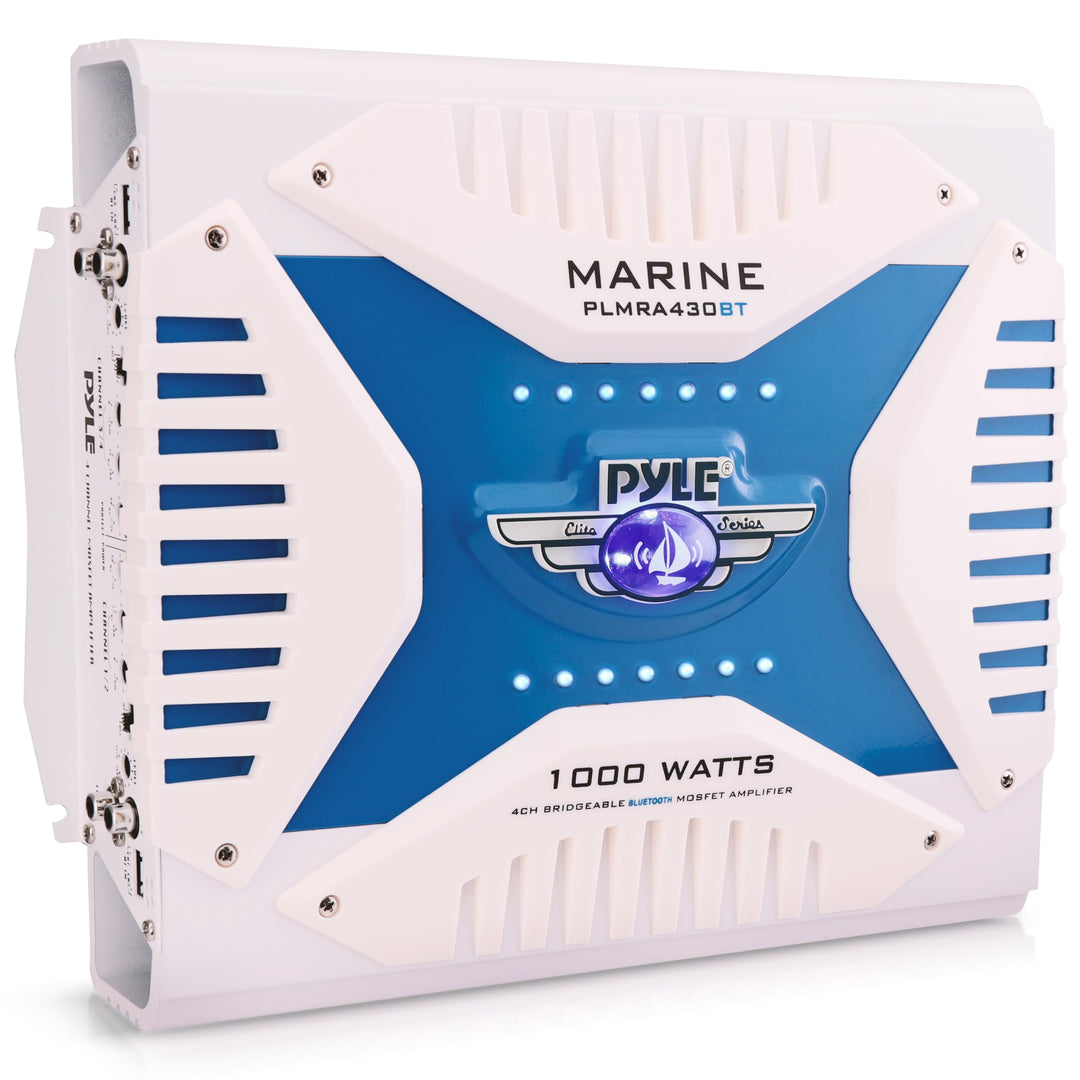 Pyle PLMRA430BT 2.1 Bluetooth-Marine-Verstärker-Empfänger - Wasserdichter, drahtloser 4-Kanal-Überbr