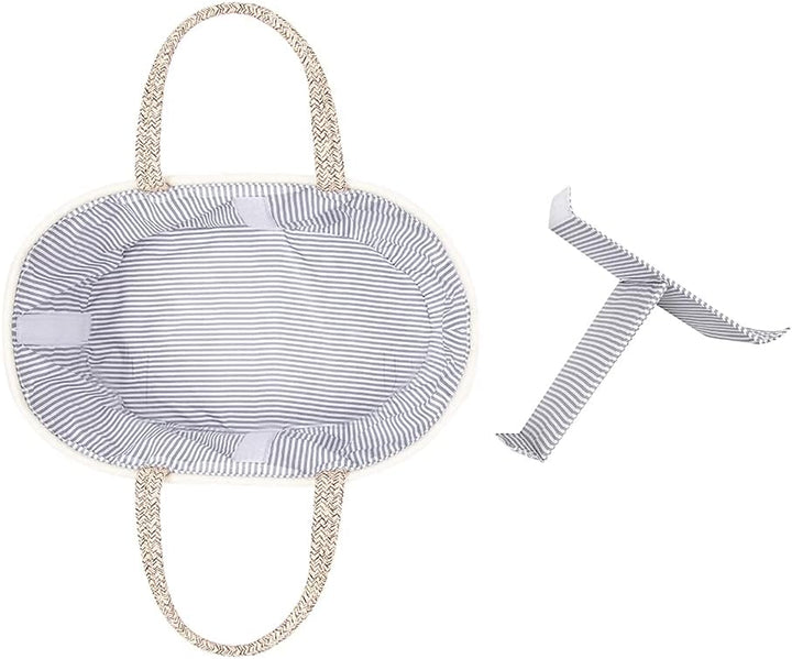 JiA QAQ Baby-Wickeltasche, tragbar, Baumwollseil, gewebte Wickeltasche, Aufbewahrungskorb für Kinder