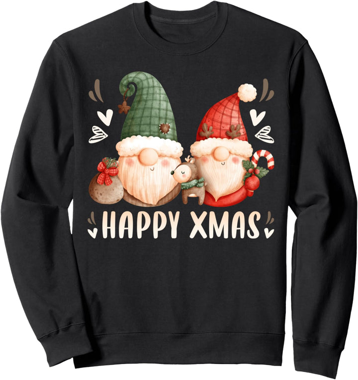 Weihnachtsmann Wichtel, Happy Happy Xmas, Weihnachten Sweatshirt