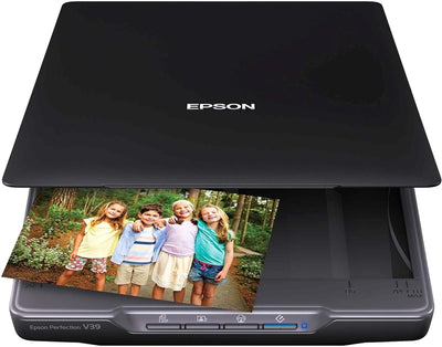 Epson Perfection V39 Color Photo and Document Scanner with Scan-to-Cloud with 4800 x 4800 DPI by Eps