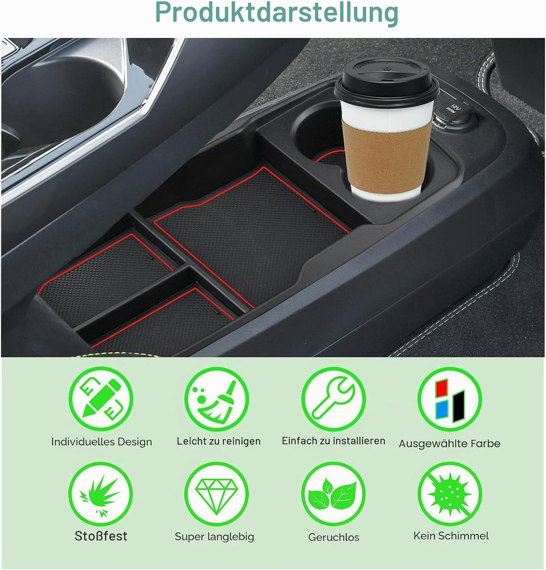 GAFAT Ki-a EV6 2021-2024 2025 Mittelkonsole Aufbewahrungsbox, EV6 2023 Organizer Tray Handschuhfach
