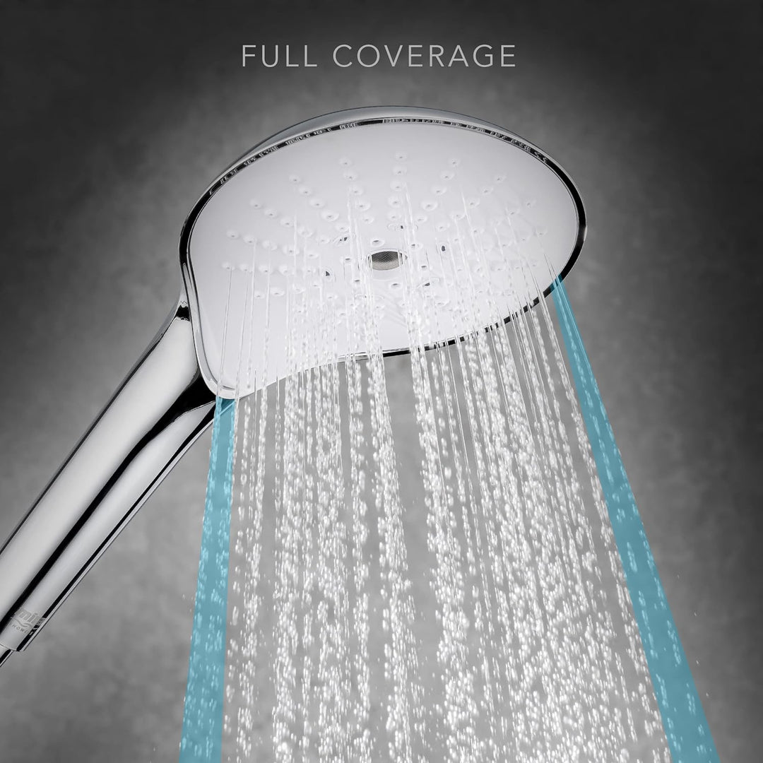 Mira Showers 2.1605.261 Schalter Switch Duschkopf mit vier Strahlarten, Chrome, Stand Alone, Chrome