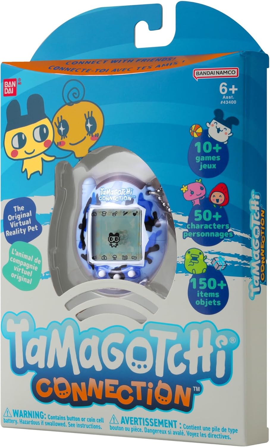 TAMAGOTCHI Bandai Connection Digital Wild Blue Shell Virtuelles elektronisches Haustierspielzeug mit