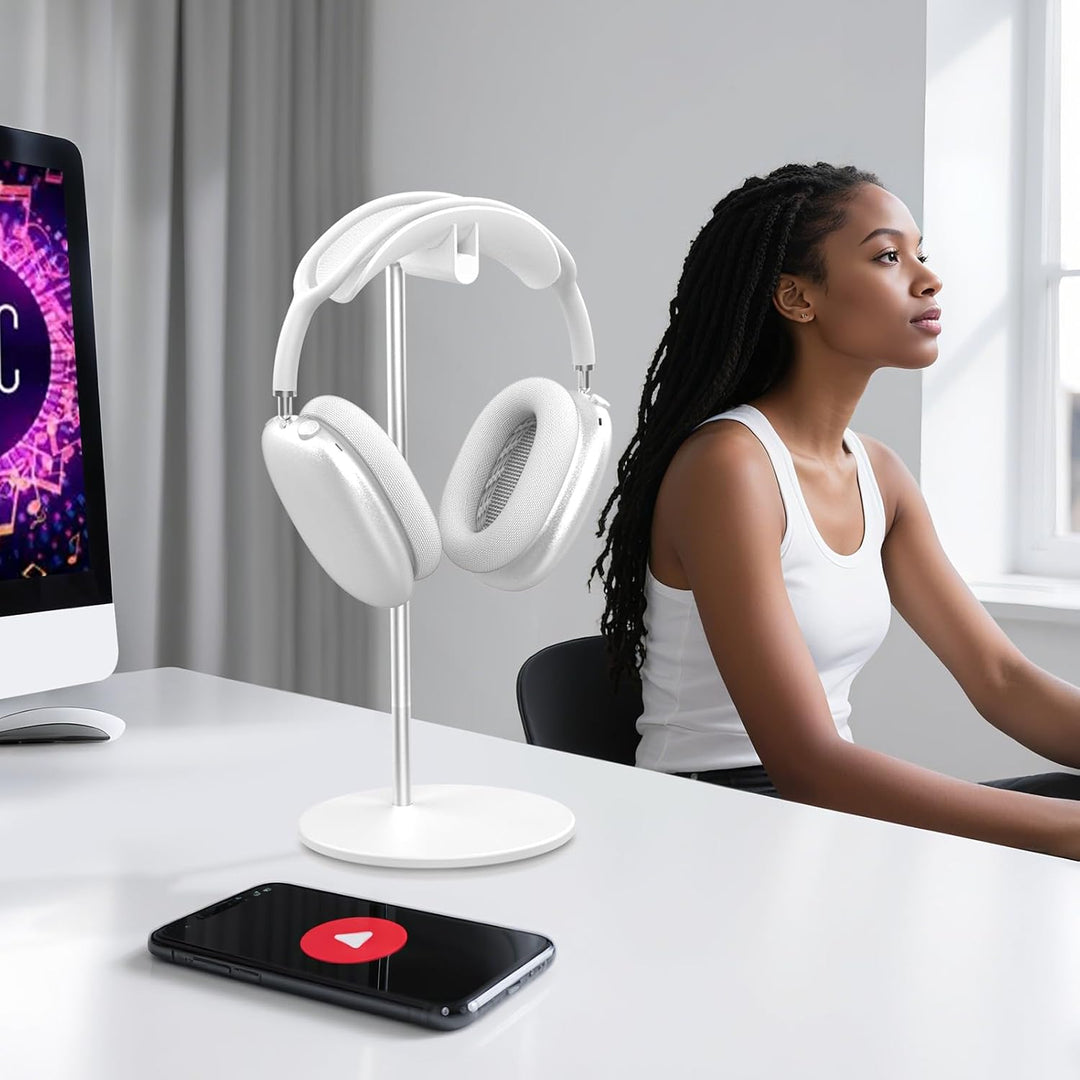 Kopfhörer Ständer, Headset Halterung Halter Tisch mit Aluminium Basis, kompatibel mit AirPods Max, S