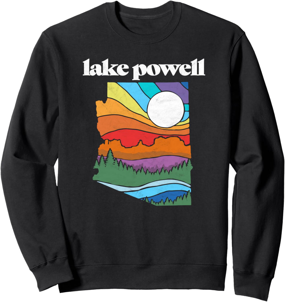 Lake Powell Arizona Vintage Nature Design Outdoor Graphic Sweatshirt