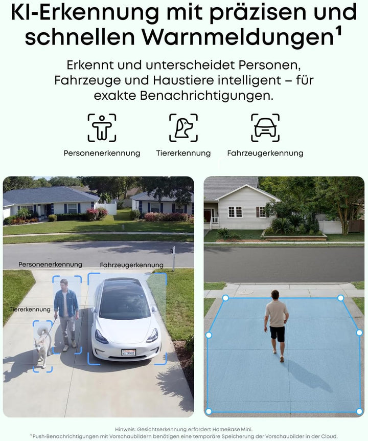 eufy eufyCam C35, Kabellose Überwachungskamera Aussen & Innen, Magnetische Halterung, Farbnachtsicht