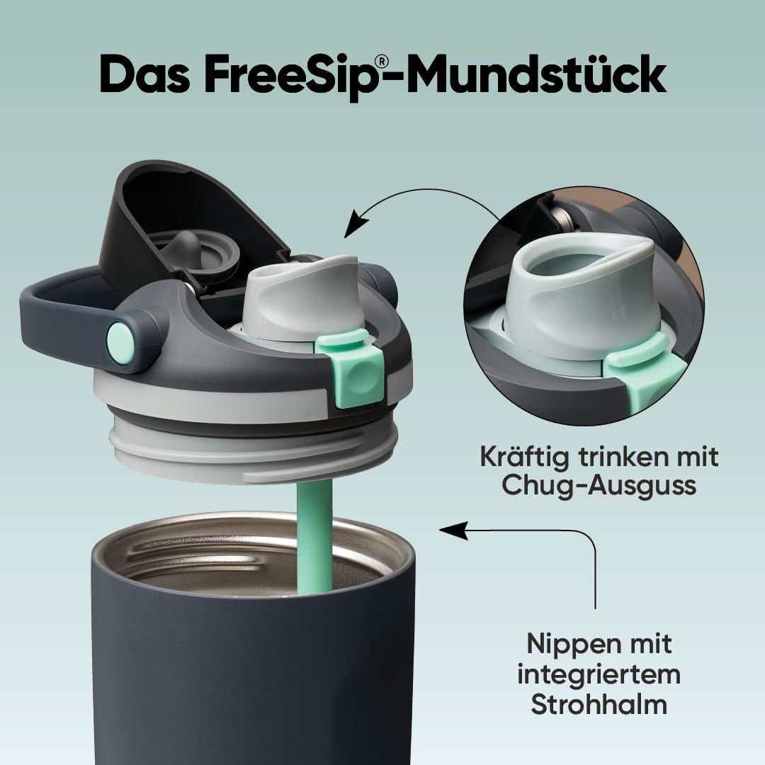 Owala FreeSip Sway Isolierte Edelstahl Trinkflasche mit Strohhalm und 2‑in‑1‑Trinköffnung, 890ml, in