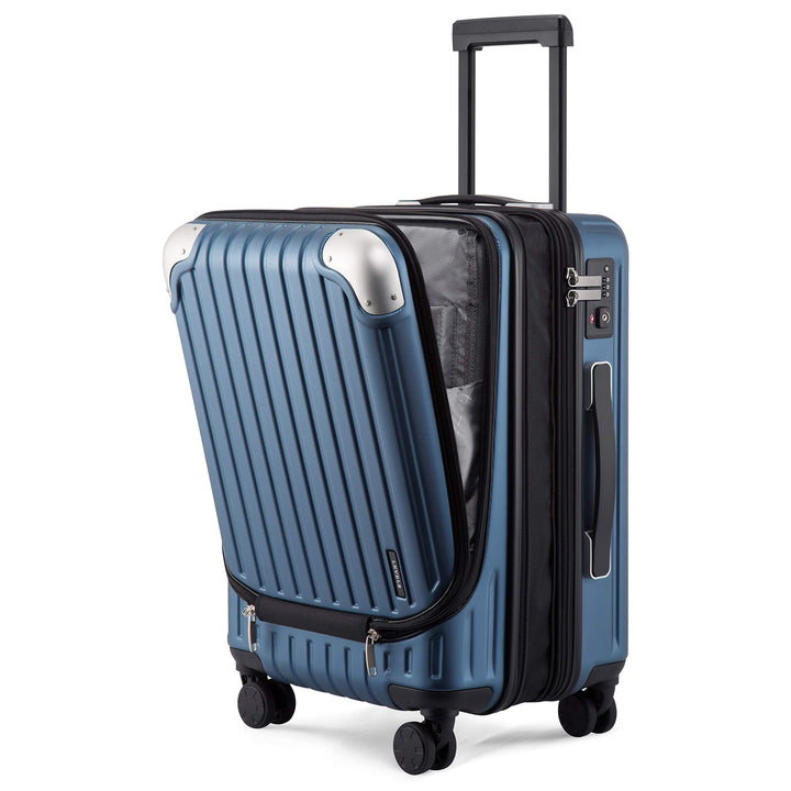 LEVEL8 Koffer Trolleys Leicht ABS+ PC Handgepäck Hartschalen-Koffer Trolley Rollkoffer Reisekoffer E