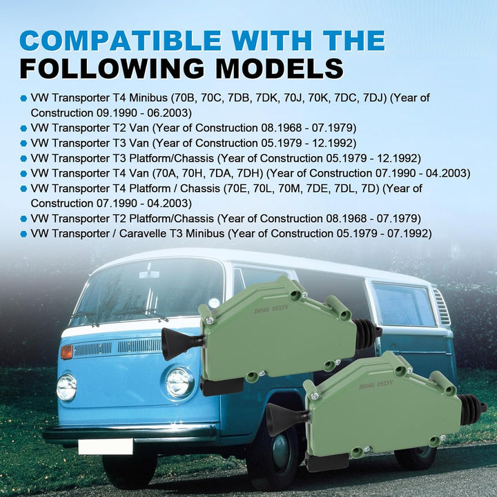 2 PCS Zentralverriegelung Türschloss Stellmotor 4-Polig passend für VW Transporter T4 Transporter MK