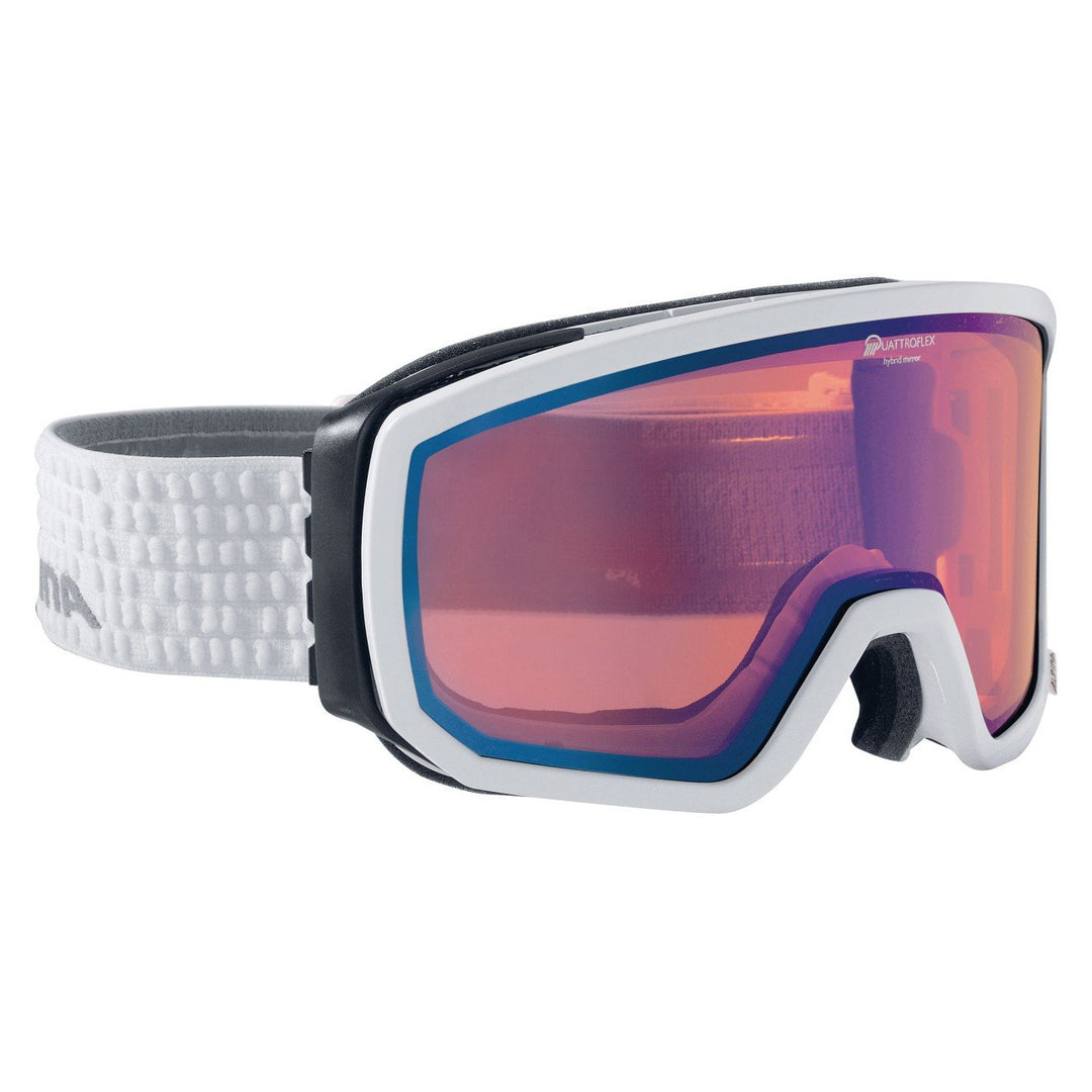 ALPINA Unisex Scarabeo Skibrille Einheitsgrösse Weiss, Einheitsgrösse Weiss