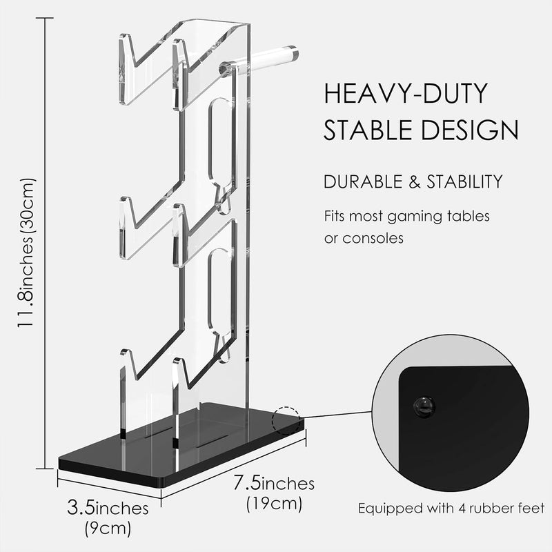 Linkidea Universal 3-Tier-Headset-Ständer und Controller-Ständer Gaming-Zubehör, kompatibel mit PS5