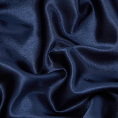 Luowei Bettwäsche Satin 135x200 2teilig Blau Dunkelblau Einfarbig Uni Glatt Glanzsatin Bettwäsche Se