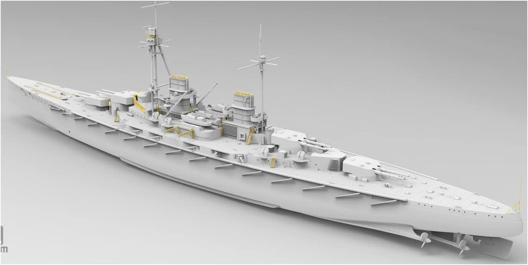 TAKOM - Modellboot Sms Derfflinger 1917 (Full Hull With Metal Barrels) Sp-7040 1/700. Modellbau Panz