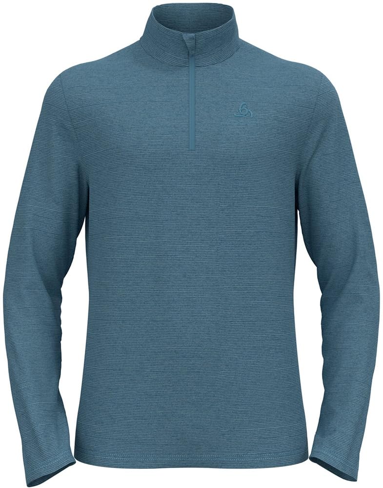 Odlo Herren Roy_542332 Mid Layer mit Reissverschluss (1er Pack) S Provincial Blue - Black, S Provinc