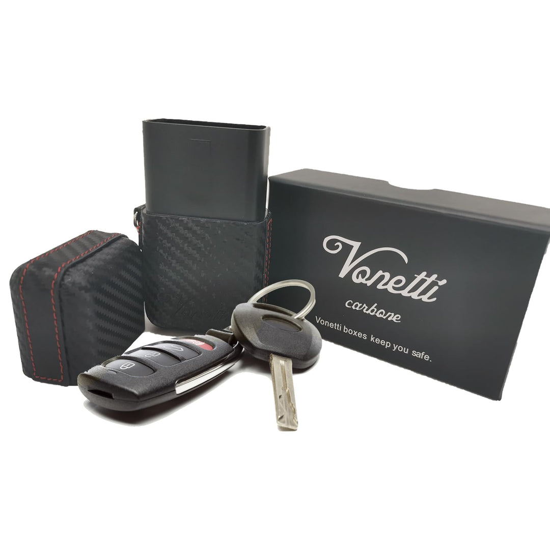 VONETTI Alpha Shield Carbon – Premium RFID-Signalblocker-Box – Smart Car Key Faraday Signalschutz, K