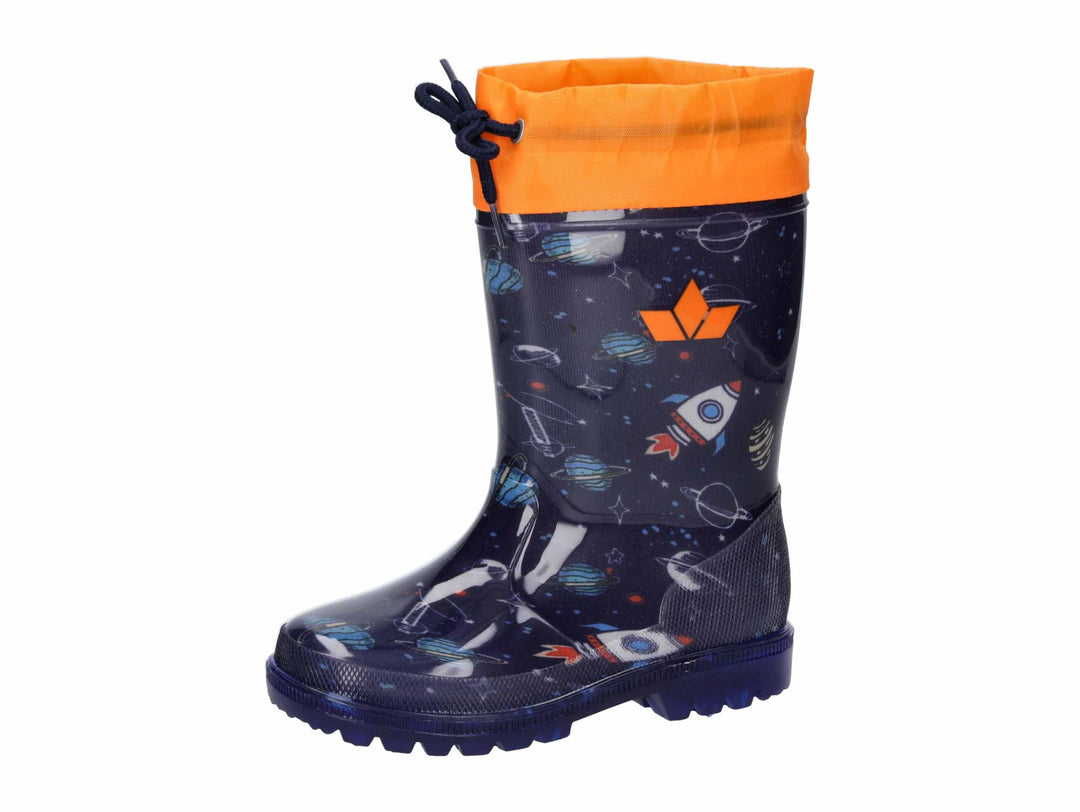 Lico Jungen Powerlight W Blinky Gummistiefel 20 EU Marine Orange, 20 EU Marine Orange