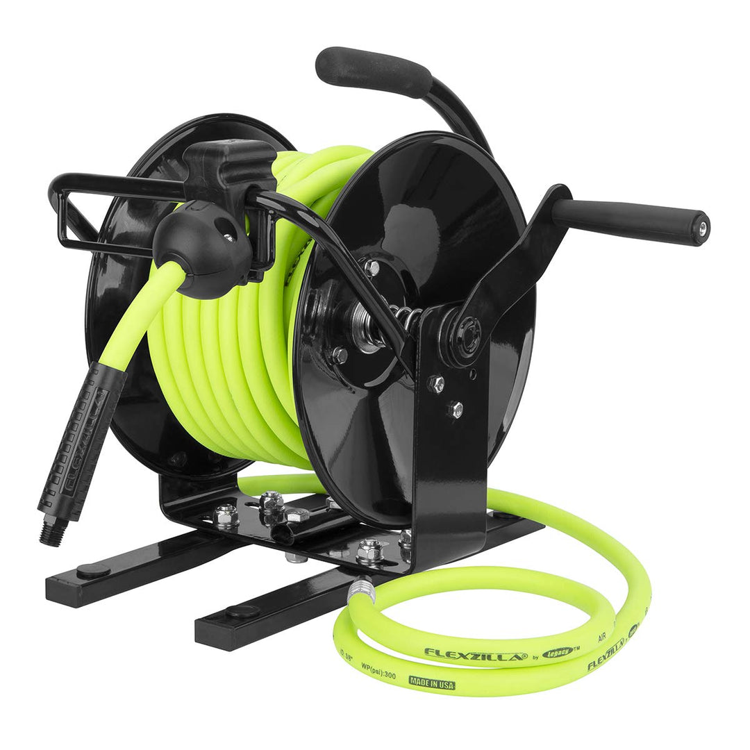Legacy Manufacturing Flexzilla ZillaGreen L8651FZ Tragbare manuelle offene Luftschlauchrolle, 0,95 c