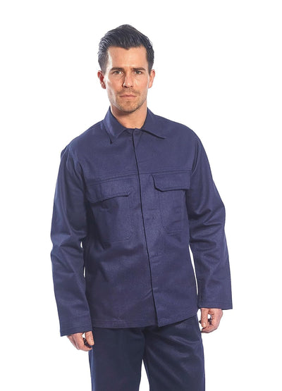 Portwest BIZ2 Herren Flammenresistente Bizweld FR Arbeitsjacke Marine, XXXL 3XL marine, 3XL marine