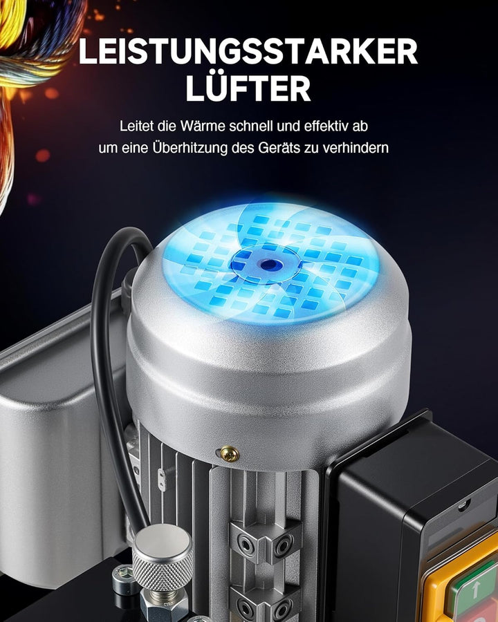CREWORKS Elektrische Abisoliermaschine mit Kühlventilator, 5-Kanal Kabelabisoliermaschine für 1,5-30