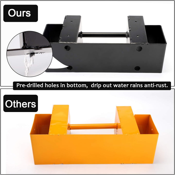 MOFEEZ Outdoor Firewood Log Storage Rack Bracket Kit,Fireplace Wood Storage Holder-Adjustable to Any