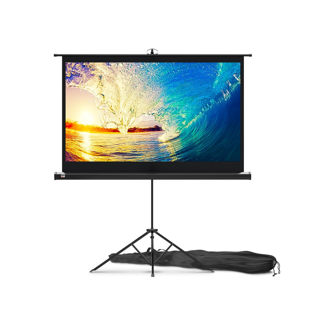 Beamer Leinwand mit Stativ 60 zoll – Projektor Leinwand für Indoor und Outdoor für Film und Büropräs