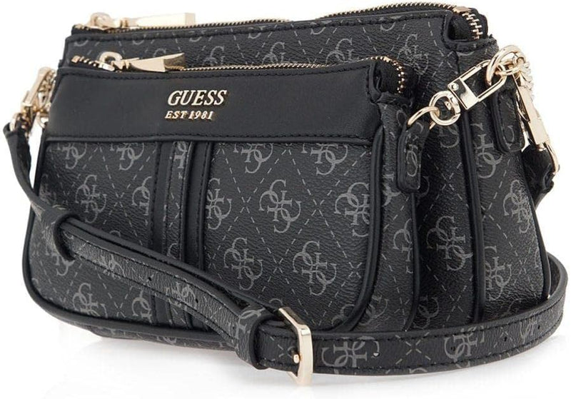 GUESS Laurel SLG Tab Kartenetui für Damen, Schwarz, Kartenhalter