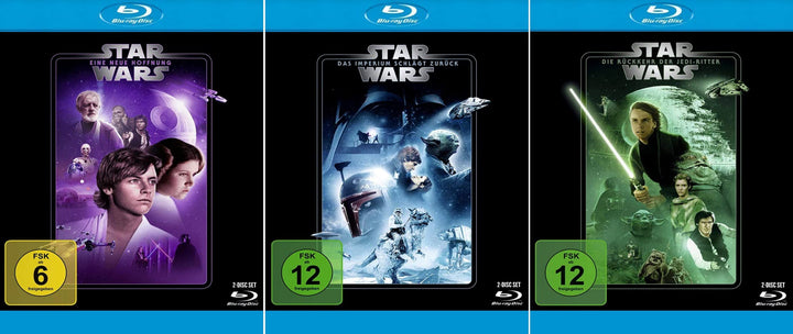 Star Wars 4-6 Trilogie (Teil 4+5+6) Eine neue Hoffnung + Das Imperium schlägt zurück + Die Rückkehr