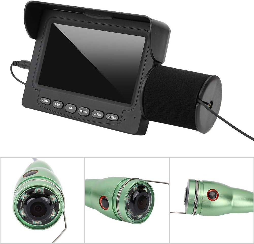 Unterwasser-Angelkamera, tragbare kabelgebundene Fischfinder-Kamera LED Wasserdichte Kamera 15M Fisc