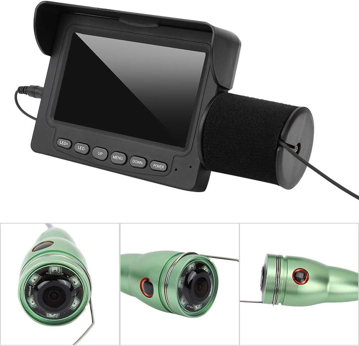 Unterwasser-Angelkamera, tragbare kabelgebundene Fischfinder-Kamera LED Wasserdichte Kamera 15M Fisc