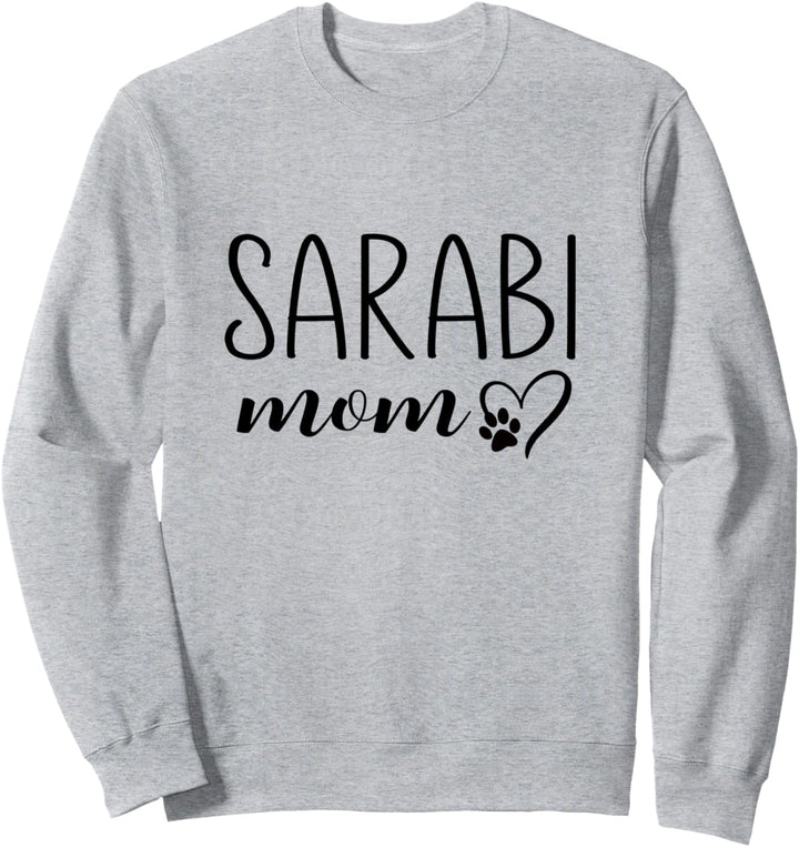 Dog Paw Print Heart Sarabi Mom Sweatshirt