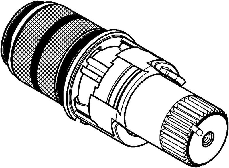 GROHE Thermostat Kompaktkartusche 1/2 zoll / bei vertauschten Wasserwegen 47175000, 1 Stück Single,