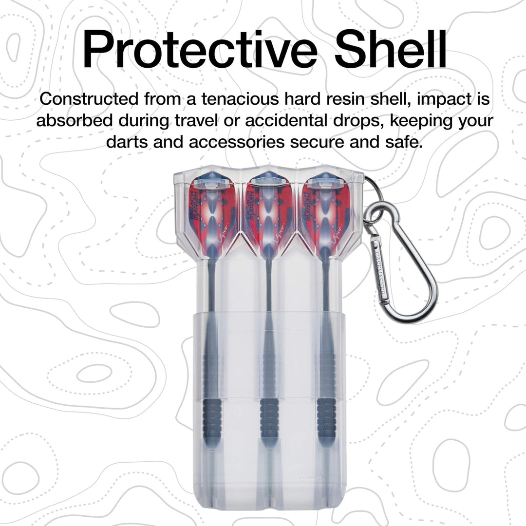 Casemaster von GLD Products Nomad verstellbare Darttasche Farblos, Farblos